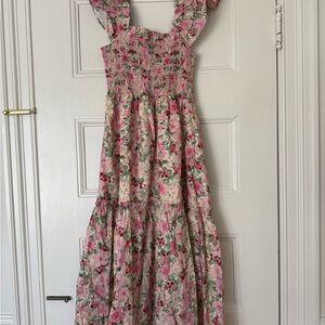 Floral Pink Maxi Dress